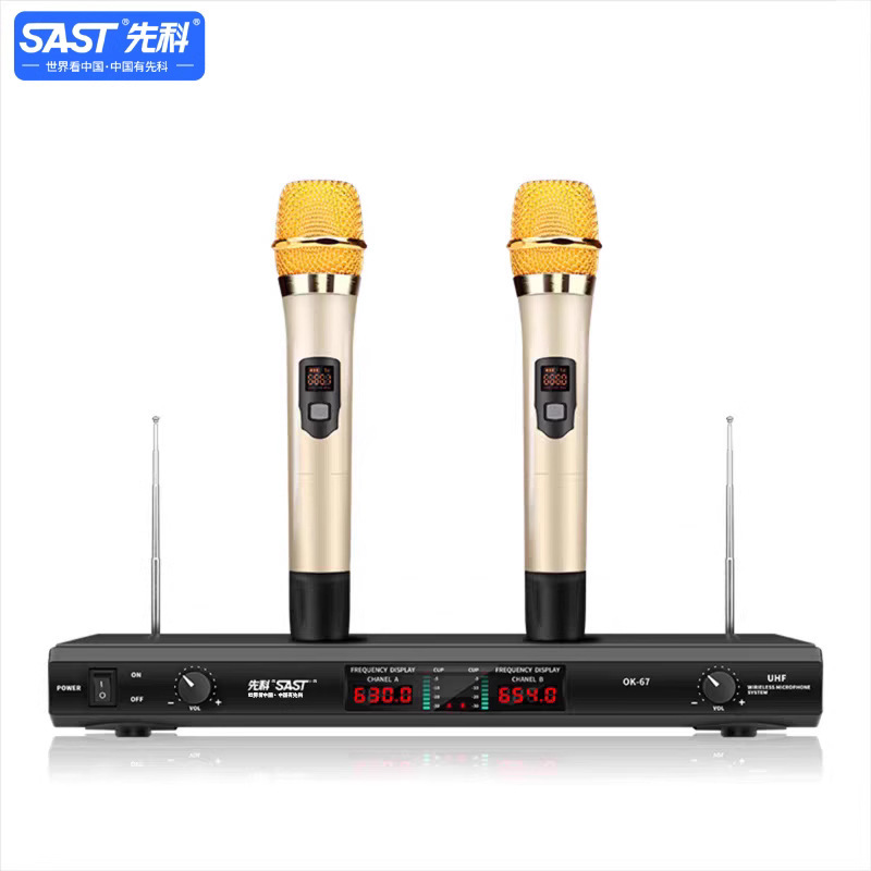 SAST Xianke プロフェッショナルカラオケワイヤレスマイクステージ会議ホーム U セグメントマイク 1 対 2 KTV カラオケ|undefined