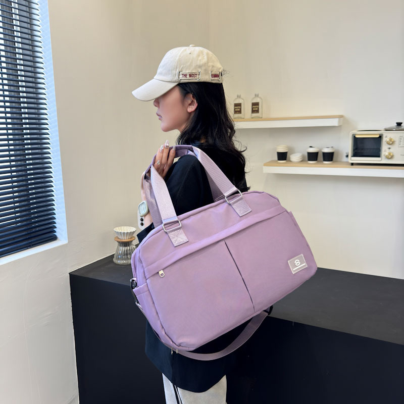 Bolsa de viaje portátil simple de gran capacidad bolsa de ocio bolsa de ejercicios bolsa de yoga bolsa de equipaje ligera multifuncional para mujeres