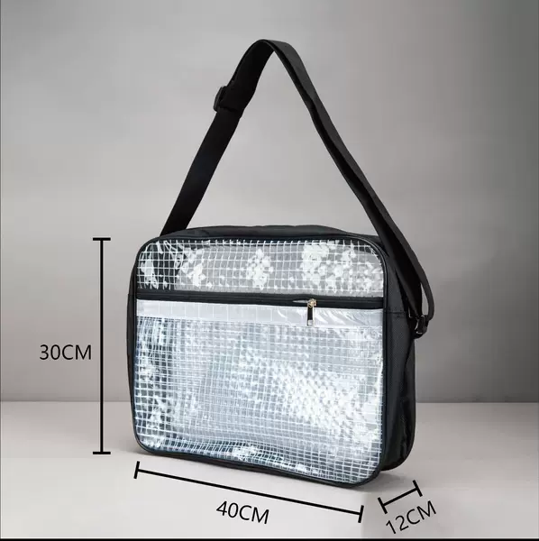 40*30*12 Reflective Strip Cold-Resistant Anti-Static Tool Bag 17inch Lockable Pvc Dust-Free Mesh Bag Fab Bag