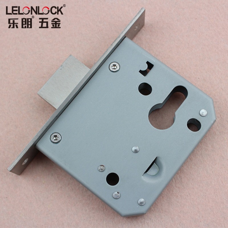 Estándar europeo 304 acero inoxidable 55 canal bloqueo de tubo de lengua unilateral bloqueo bloqueo bloqueo invisible accesorios de bloqueo de fuego