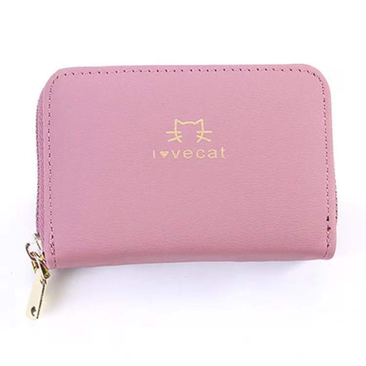 Card Bag New Simple and Fashionable Organ Card Bag Women's Zipper Men's and Women's Card Case Driving Document Bag Credit Card Wallet