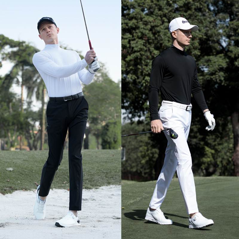 Áo thun dài tay golf nam Mo EYES chất lụa lạnh thoáng khí — M25YF032 trắng lụa lạnh tay dài [lụa lạnh mát/lưới thoáng khí sau lưng/độ đàn hồi cao mềm mại], M25YF032 đen lụa lạnh tay dài [lụa lạnh mát/lưới thoáng khí sau lưng/mềm dẻo đàn hồi cao]