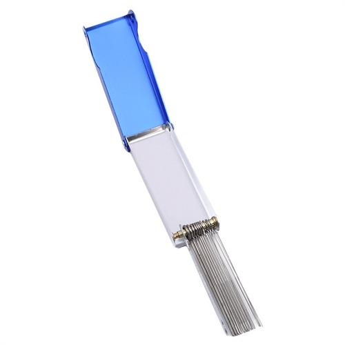 Blue and silver guitar, bridge saddle groove sanding file torch flame cutter mouth foreign trade aluminum box needle