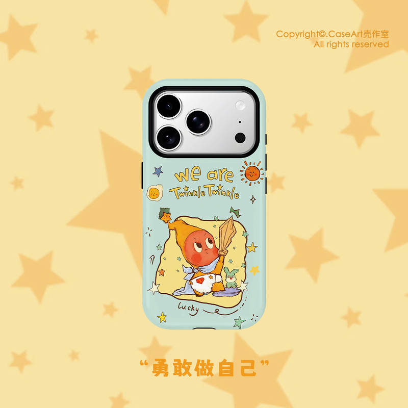 Pool Room · Brave Star Man Cute Korean Film Two-In-One Frosted Ultra-Clear Phone Case Suitable