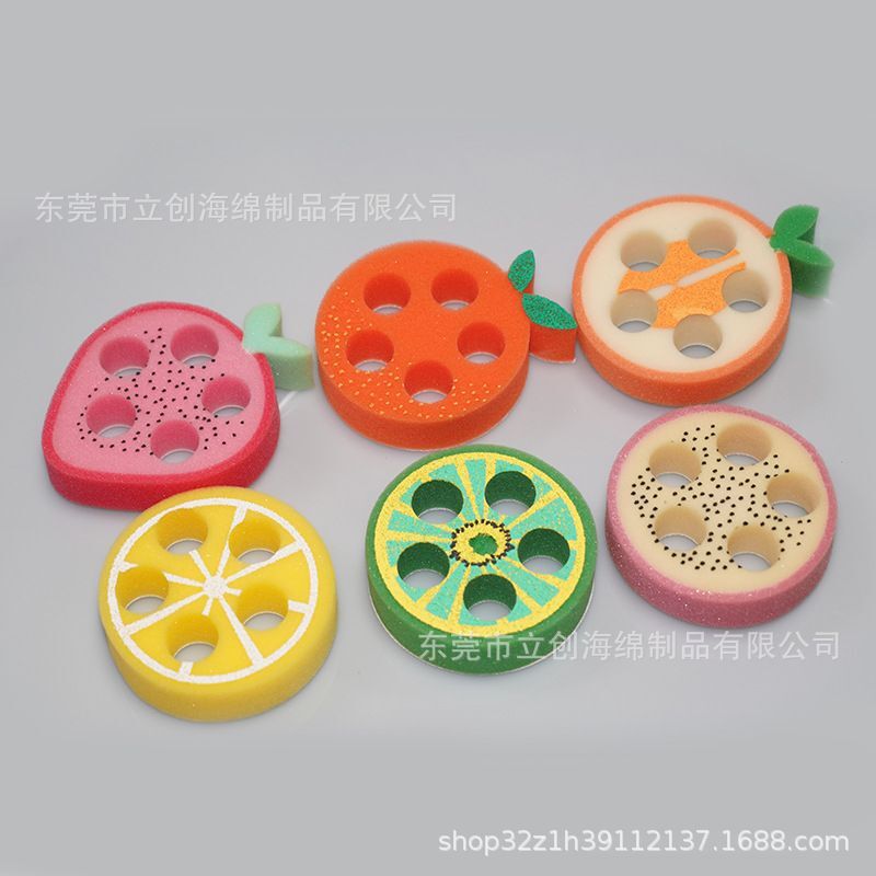 Cartoon hygienic sponge three dimensional children's bath sponge for…