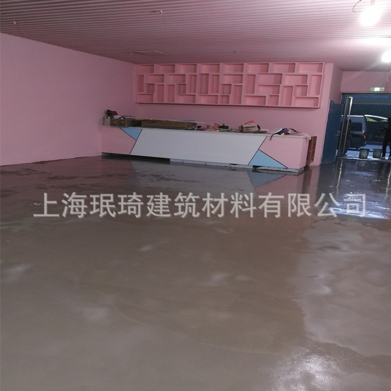 上海施工石膏基自流平地面防水耐磨出租房地板水泥自流平室内家用