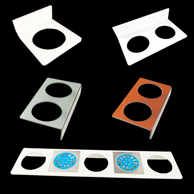 地漏展示架 卫浴亚克力展示架 地漏样品架  亚克力展会地漏展示架