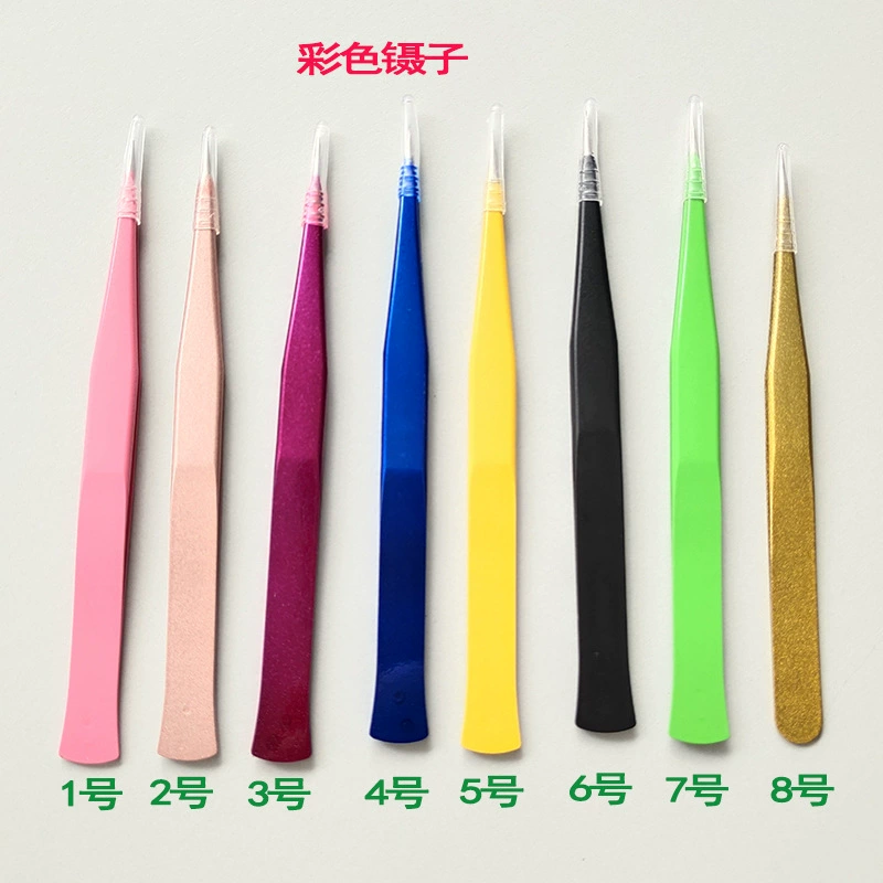 Пинцет для прививки ресниц цветной Пинцет из нержавеющей стали пинцет Camellia Blossom Пинцет для ресниц золотые инструменты