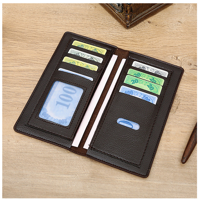 Men's Lingge Pu Leather Open Wallets display picture 7