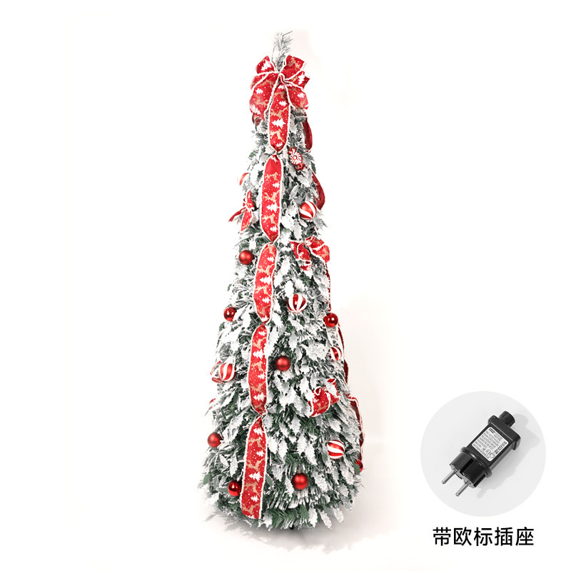 クリスマスツリークロスボーダー人気アマゾン 1.5 メートル折りたたみ発光クリエイティブクリスマスショッピングモール装飾品卸売|undefined
