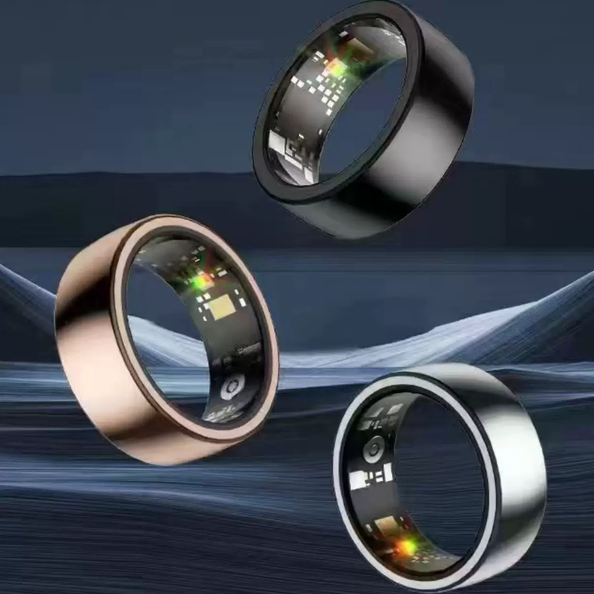 热销款多功能智能戒指刷短视频心率血氧睡眠检测拍照健康蓝牙戒指