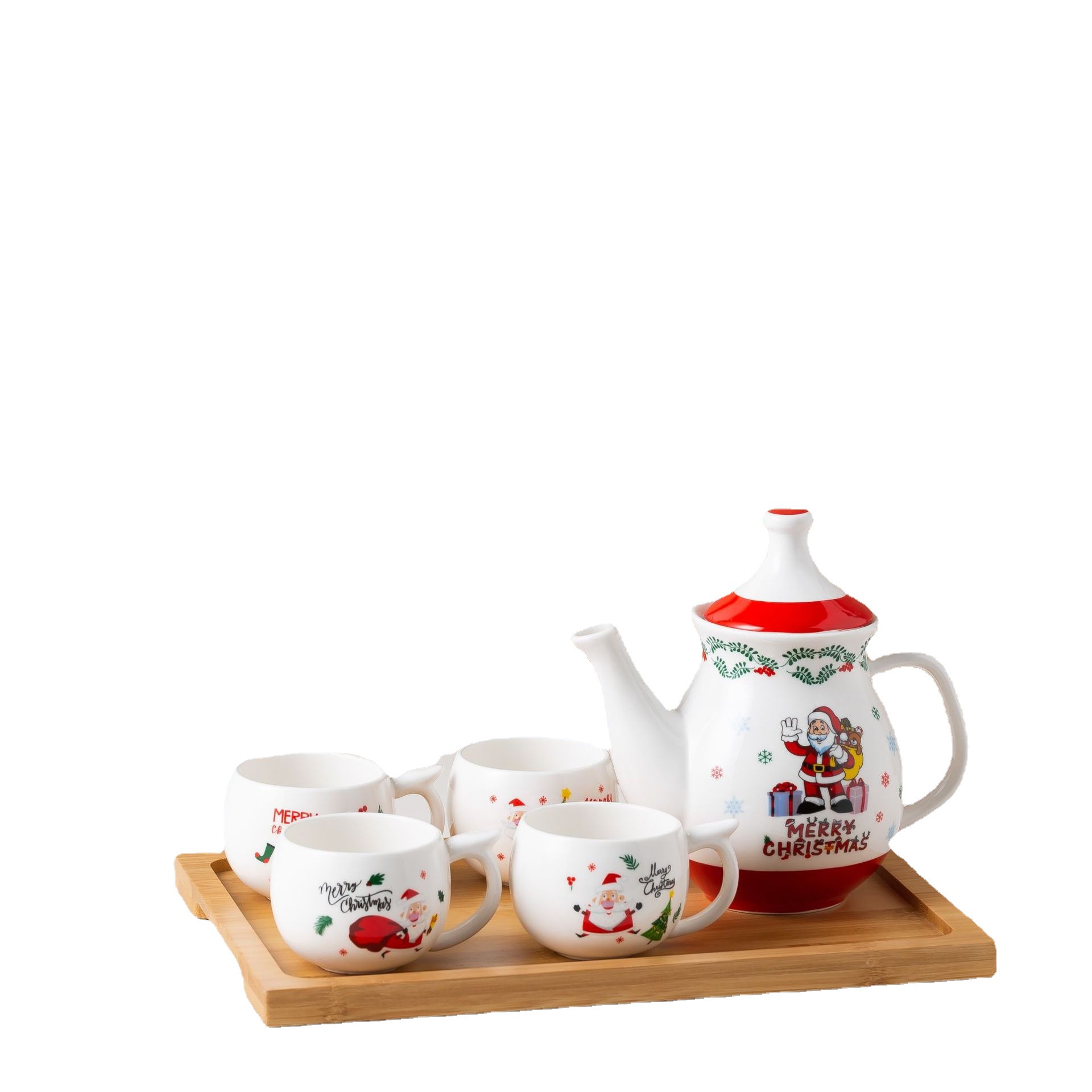 Juego de té nórdico tetera taza de agua taza conjunto taza Santa Claus juego de té taza de té traje sala de estar taza del hogar
