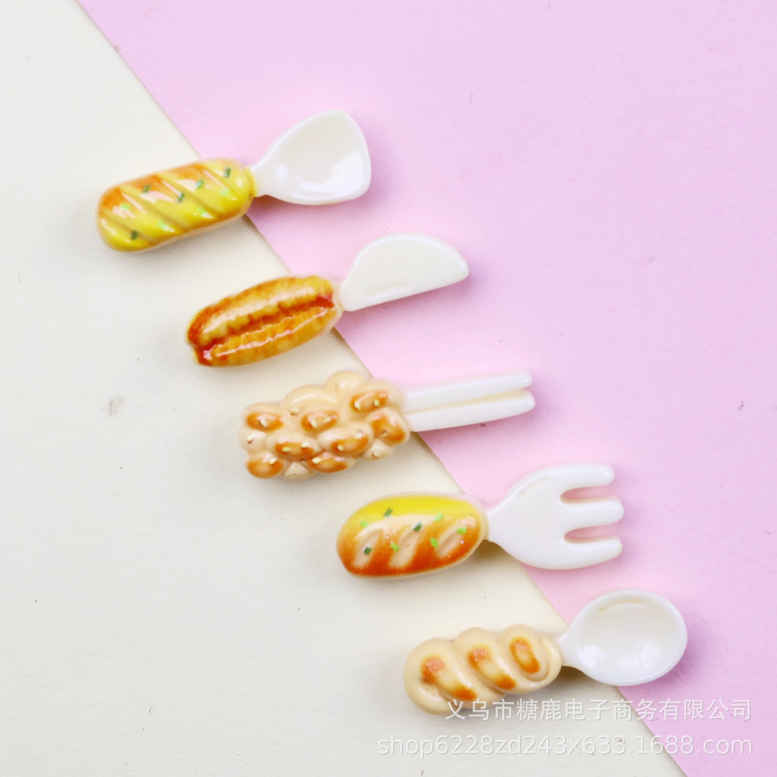 ミニ食人種ナイフフォークスプーン食人種樹脂アクセサリークリームヘアクリップ携帯ケース冷蔵庫キーホルダー