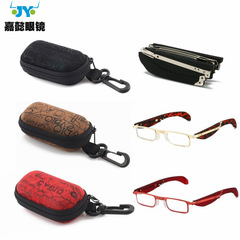 新しい热い贩売フックジッパーバッグアンチブルーライト折りたたみ老眼镜リベットロック死ネジなし男女読书镜