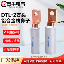 厂家直发方头铝合金线鼻子DTL2断路器接线铜铝端子铜铝过渡鼻子