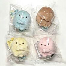 新品角落生物四色圆子手玉粉圆蓝圆黄圆可爱玩偶挂件送好朋友礼物