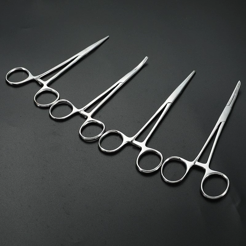 Клещи для вытягивания волос из нержавеющей стали прямой локоть Плоскогубцы для вытягивания ушей кошки останавливают кровотечение хвост плоскогубцы Пинцет