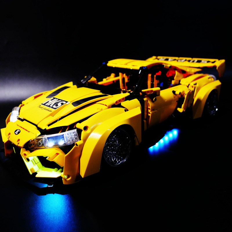 DIY lighting assembly compatible with Lego Bull Demon Supra low tide play high difficulty K box building blocks remote control lamp DIY lighting assembly compatible with Lego Bull Demon Supra low tide play high difficulty K box building blocks remote control lamp