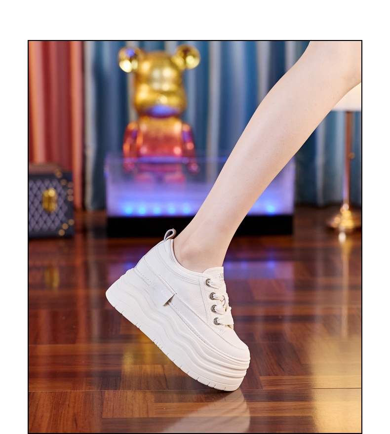 Giày thể thao nữ đế dày độn cao bên trong SJN890-3 — Màu đen chi tiết 14