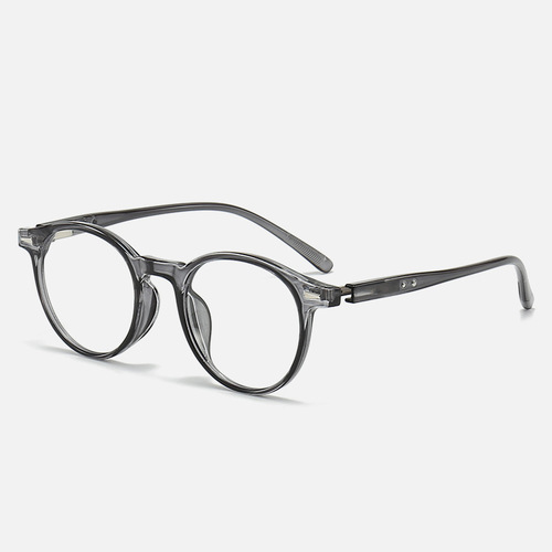 New Style Personalized Japanese and Korean Round Frame Myopia Glasses Frame Unisex Plain Glasses No-Makeup Internet Celebrity Retro Blue Light Blocking Glasses