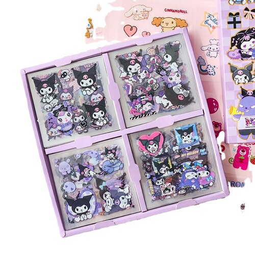 100 pieces of boxed handbook stickers cute cartoon student girls and children handbook stickers pvc Guka sticker set