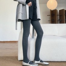 秋冬季新款韩国发热袜打底裤女连裤袜外穿保暖加厚螺纹压力瘦腿袜