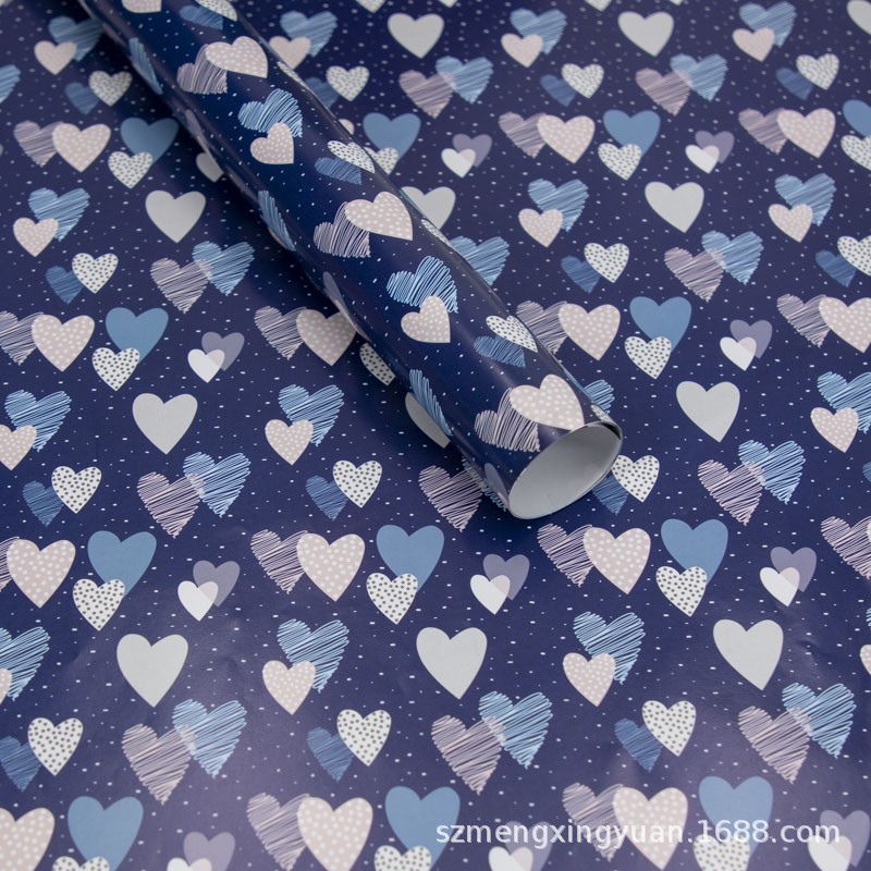 Nuevo Día de San Valentín qixi amor simple para enviar novia mamá regalo caja embalaje papel decoración material