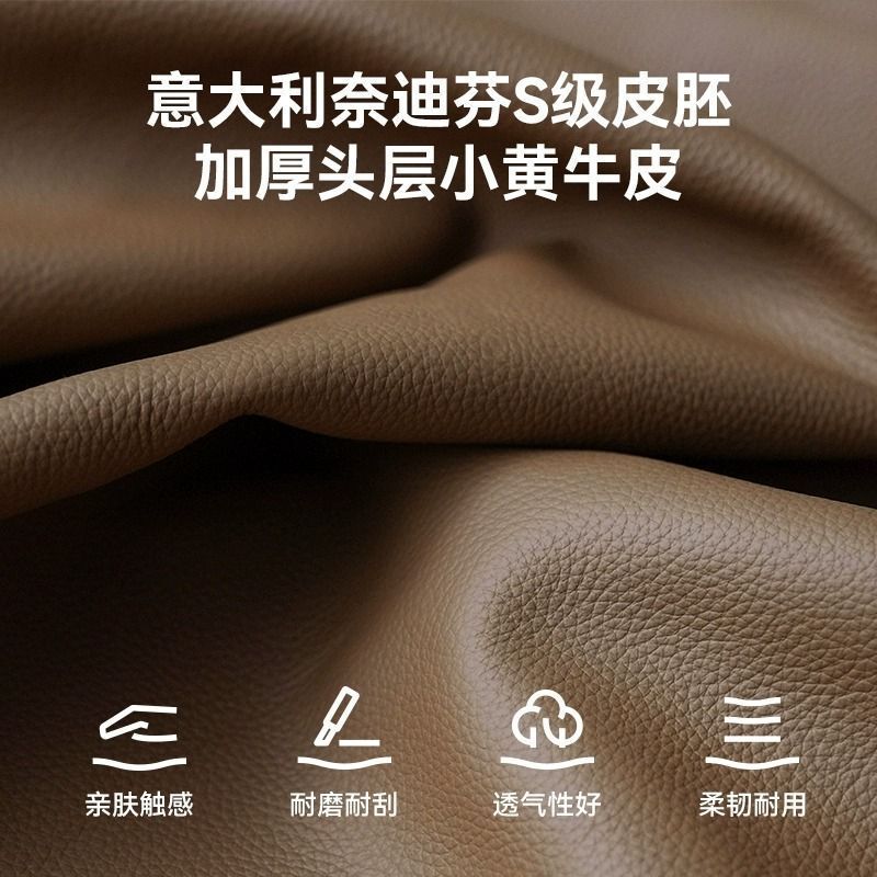 劳伦斯沙发简约现代头层牛皮意式别墅客厅小户型直排皮艺沙发|undefined