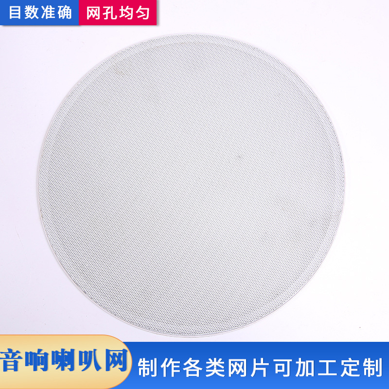 厂家供应 pvc音响喇叭网 自粘塑胶网 风扇pvc防尘网冲孔塑料网