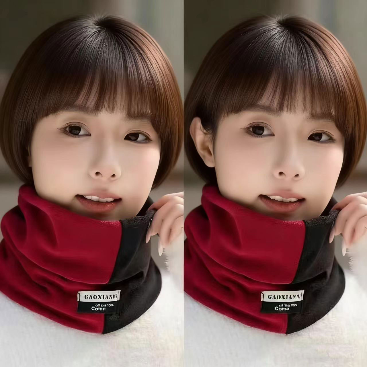 Mascarilla de Cuello Multifuncional para Ciclismo de Otoño/Invierno para Hombres, Acolchada, a Prueba de Viento, con Orejeras