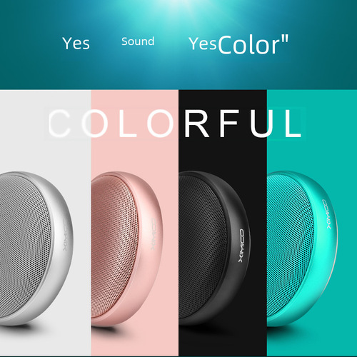 New Wireless Metal Computer Subwoofer Portable Mini Bluetooth Speaker Household Small Tough Guy Colorful Light