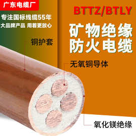 BTTZ矿物绝缘电缆公共建筑地下隧道专用防火电缆BTLY柔性铜芯电缆