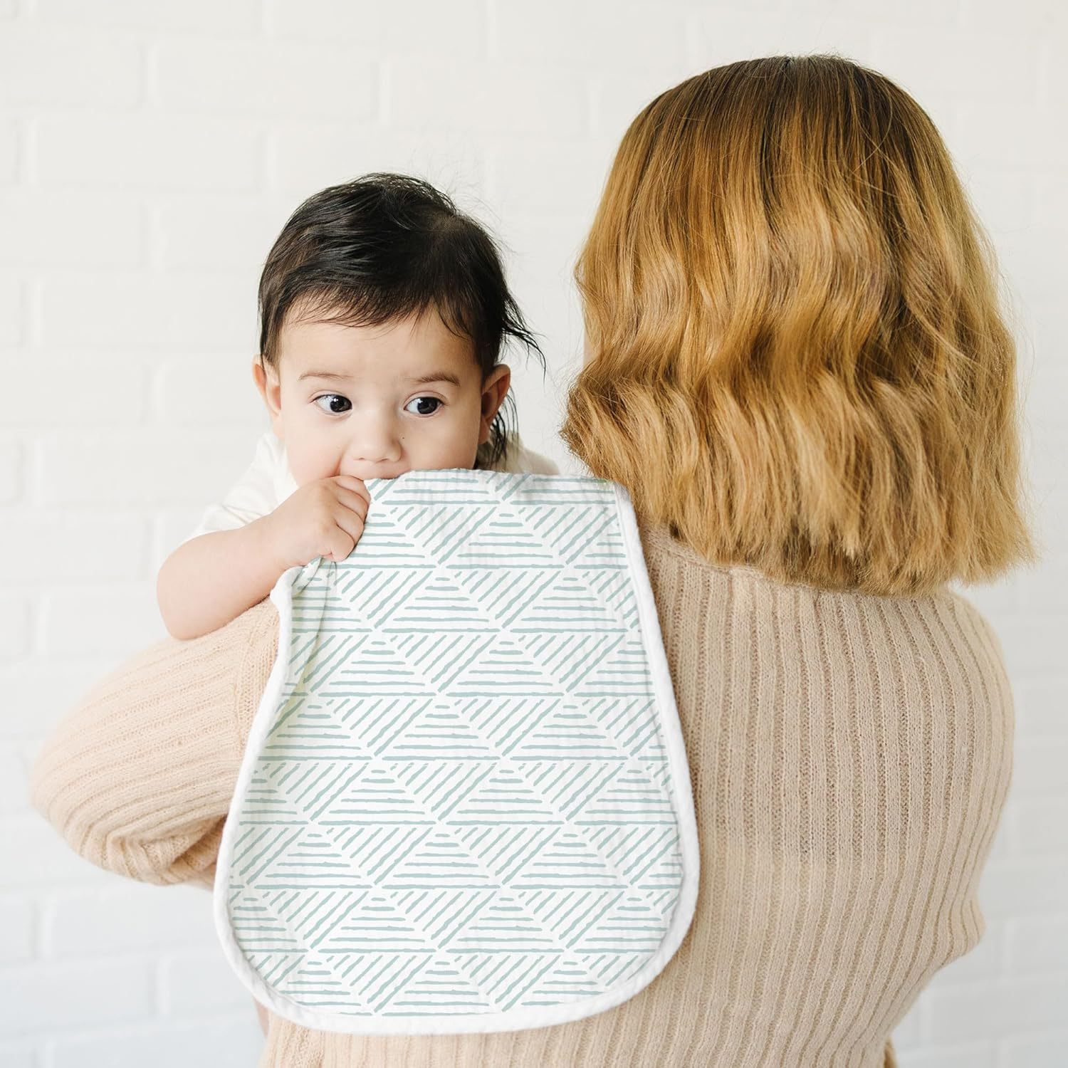 6 piezas de algodón para bebés toallas de saliva de leche para niños toallas de almohadilla de hipo para bebés toallas triangulares Amazon transfronterizas