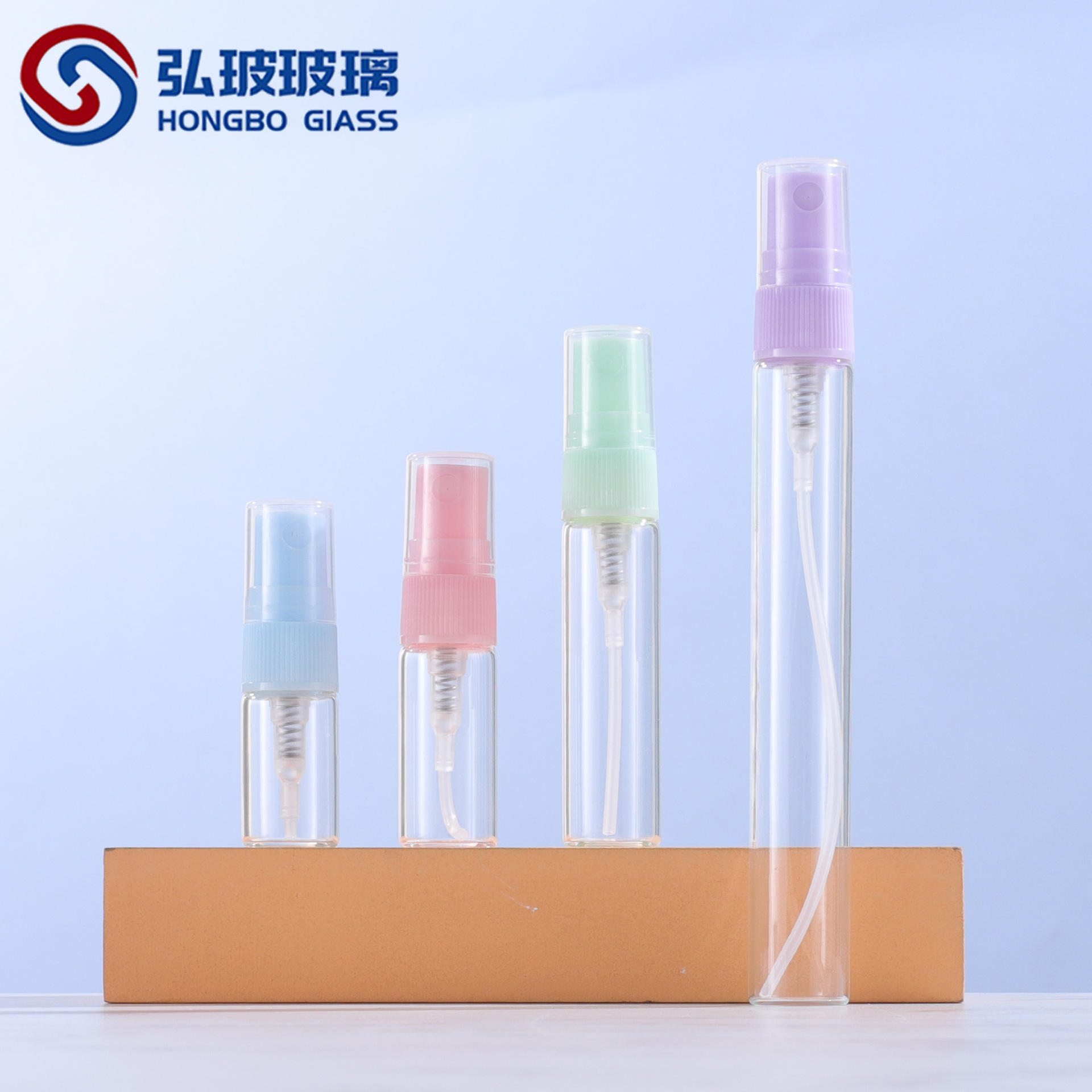 跨境现货2ml3ml5ml10ml透明玻璃喷雾瓶香水瓶样品分装瓶试用装瓶