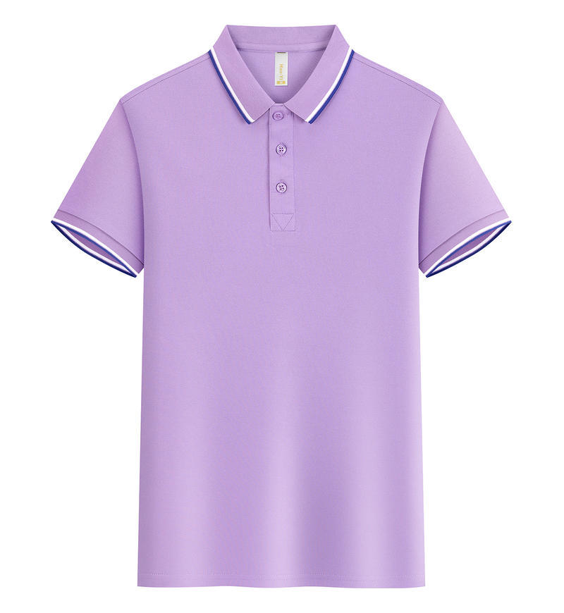 Hielo de oxígeno algodón Asia-Europa código transfronterizo empresa publicidad camisa de trabajo solapa de manga corta polo ropa de trabajo personalizada logotipo impreso