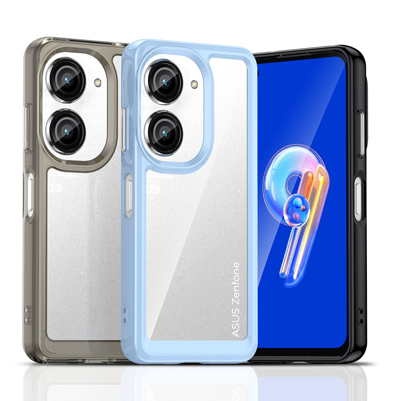 For Asus ZenFone9 Phone Case Asus ZenFone9 Transparent Acrylic Anti-fall Protective Case Space Case