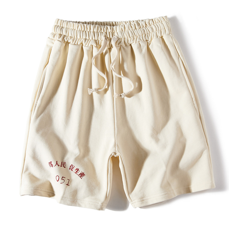 Summer old printing for the people to promote the production team 80 s retro nostalgic national tide basketball running shorts