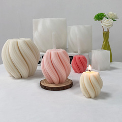 Renshan three-dimensional rotating wave ball scented candle silicone mold diy rotating ball candle glue ornament cake
