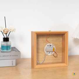 ✅ins灯光画相框家用床头装饰书法小夜灯充电插画发光中空diy氛围