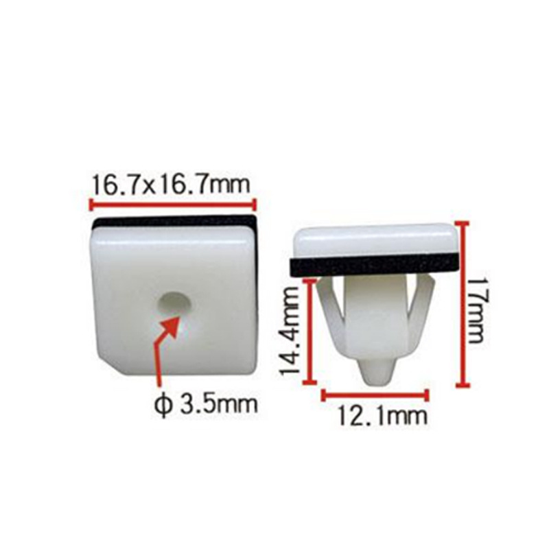 Conveniente para el clip de nylon K36 OE de la hebilla de la tira decorativa de la hebilla del guardabarros del coche de Hyundai: 87758-37000