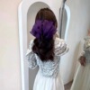 Advanced big hairpins, crab pin with bow, hair accessory, hairgrip, internet celebrity, 2022 collection, high-end