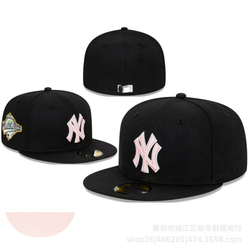 跨境跨境美式SOX全封闭棒球队道奇棒球帽子刺绣嘻哈洋基队闭口平|undefined
