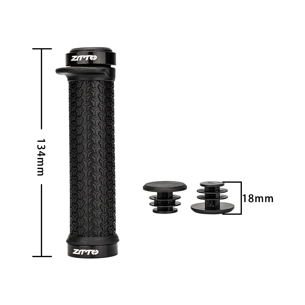 ZTTO Bicicleta de montaña Cubierta de mango universal Cubierta de mango de silicona Cubierta de agarre antideslizante Guantes de manillar plegables de vuelo muerto