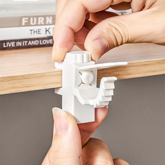 Japan KM creative adjustable random hook adjustable rod hanging clip hanging rod hanging rack fixed clip 2 pack