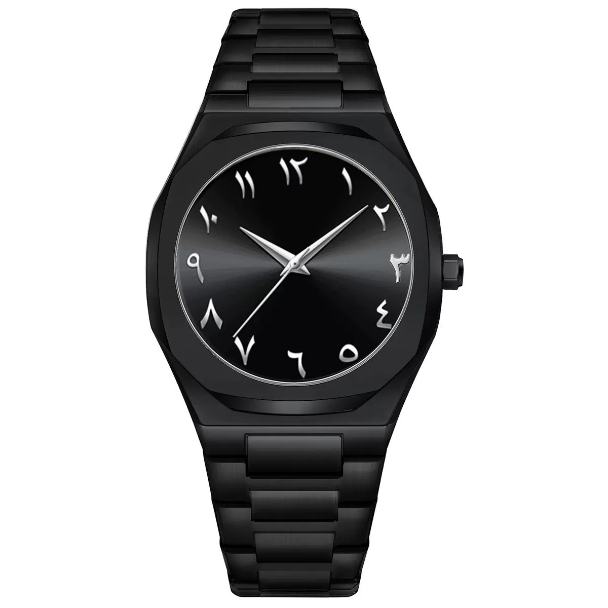 Black silver needle frosted shell (alloy)