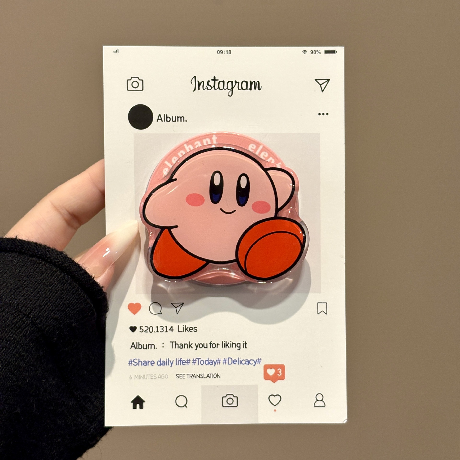 Japón y Corea del Sur lindos dibujos animados Magsafe succión magnética soporte de teléfono móvil airbag telescópico plegable portátil de escritorio adsorción magnética