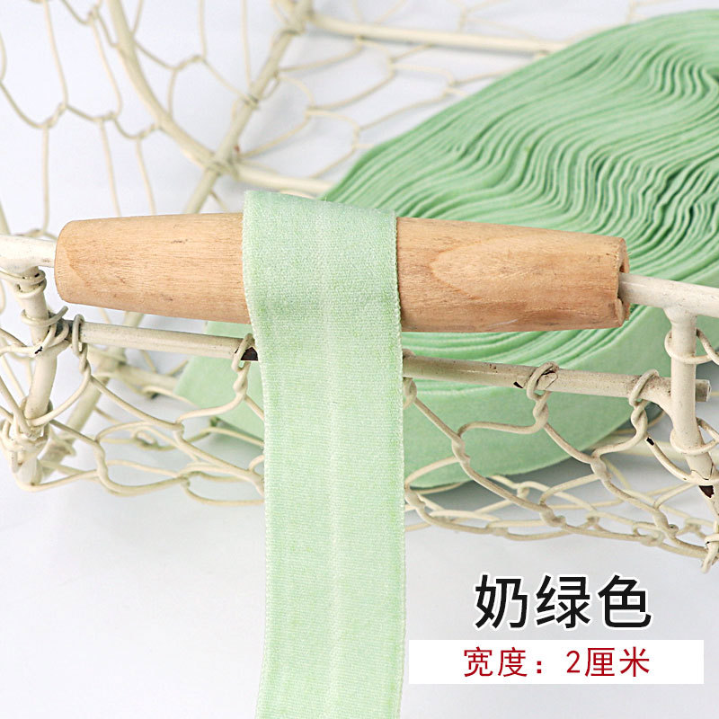 Tira de borde elástico de algodón accesorios de tela tira de borde de ropa de bebé cinta ropa interior banda elástica correa de tela plegable