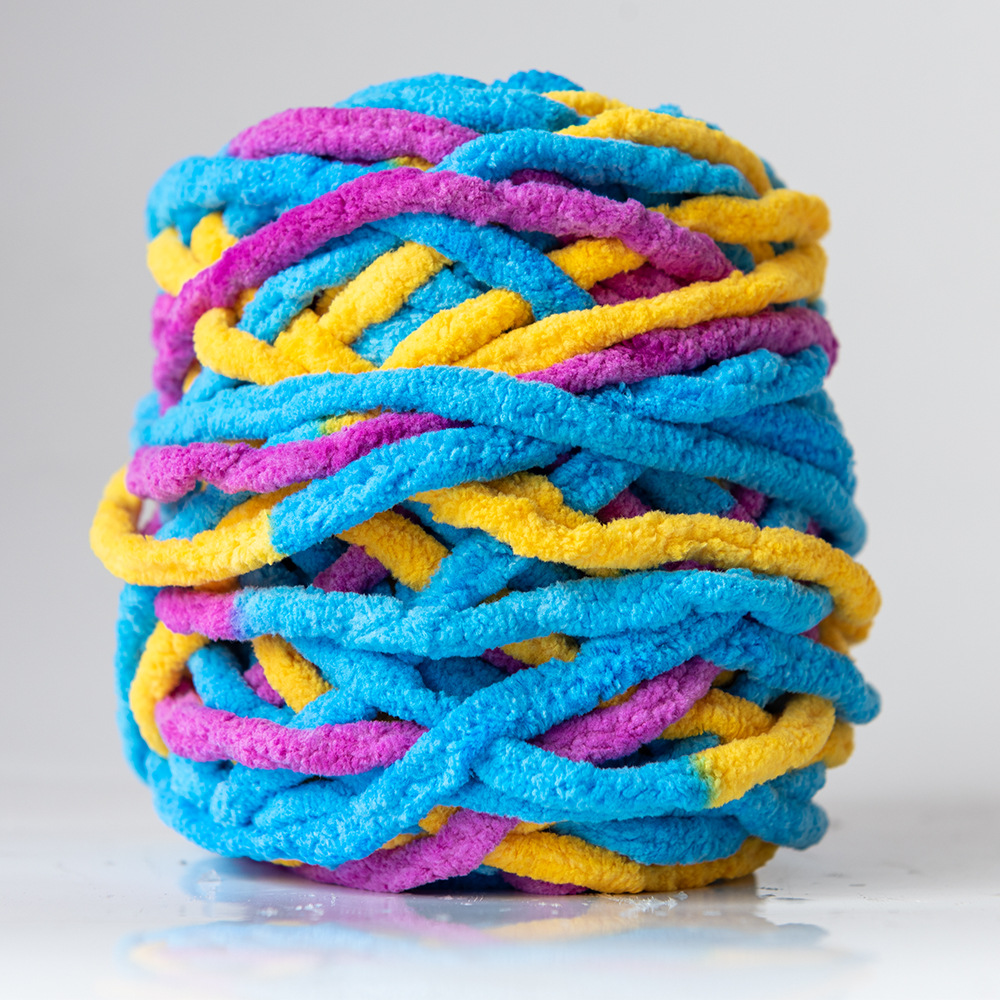 Hilo de la tira de hielo hilo de una sola hebra de lana gruesa bola de aguja hilo tejido a mano bolsa bufanda material de DIY Paquete de fábrica al por mayor