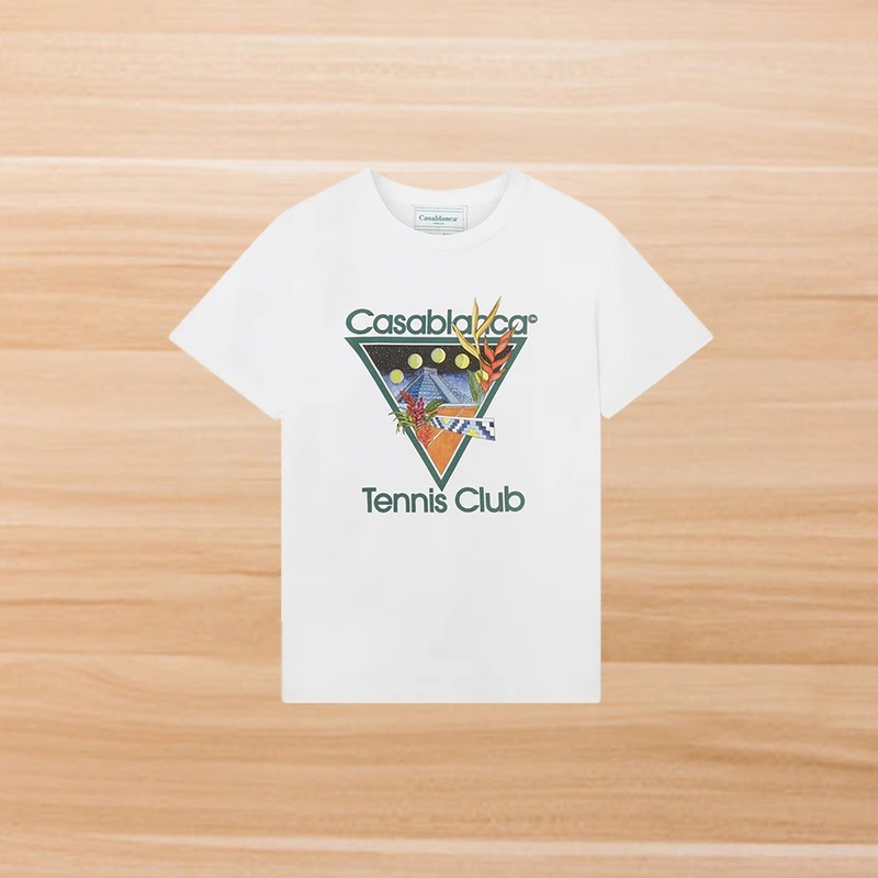 カサブランカ カサブランカ 半袖 ヘビーウェイト 260g アメリカのトレンド ブランド ニッチ ルーズ ハイストリート Tシャツ|undefined