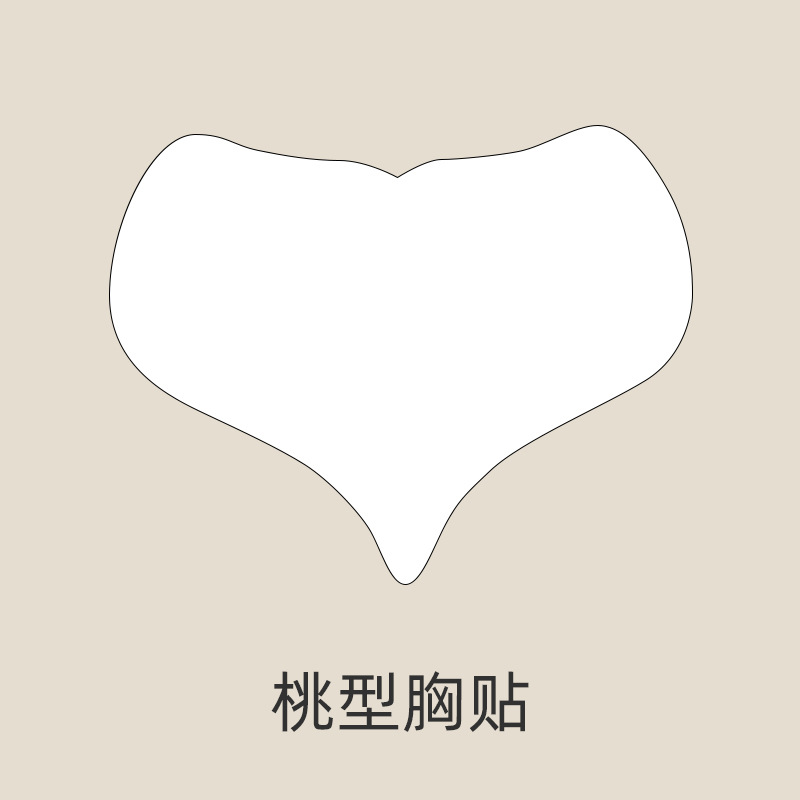 하트 모양의 가슴 패치 25g